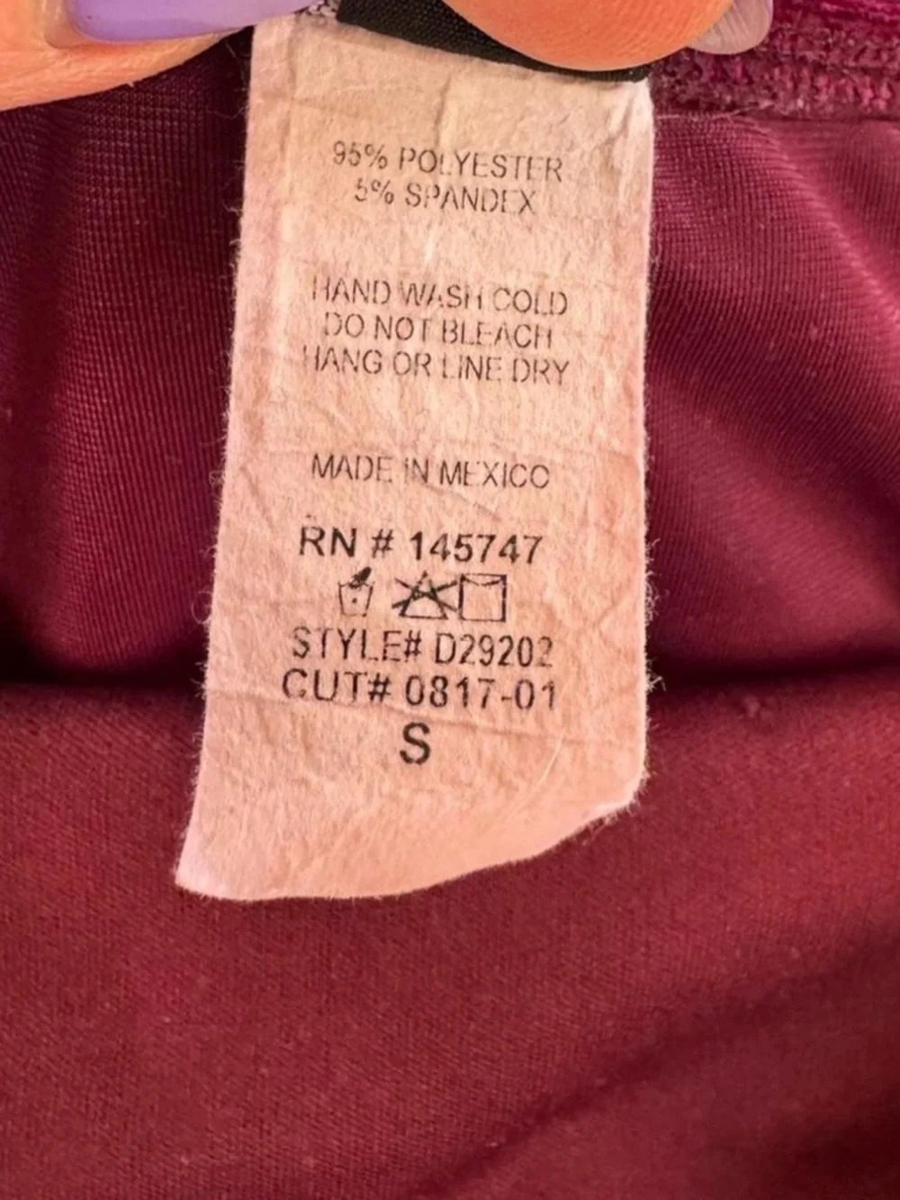 VINTAGE Velvet Midi Dress in Burgundy - Picture 6 of 8
